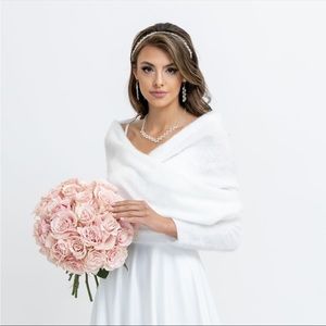 Wedding Wrap/Cover-up| Wedding Sweater | Hen party gift | White wrap sweater
